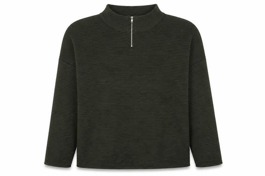 New Look Womens Green Polyester Pullover Sweatshirt Size 14 Pullover - Ribbed