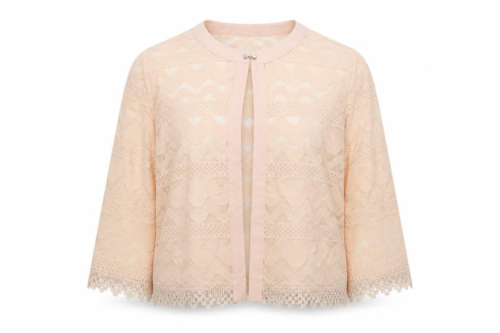 Classics Womens Beige Round Neck Cotton Cape Jumper Size L