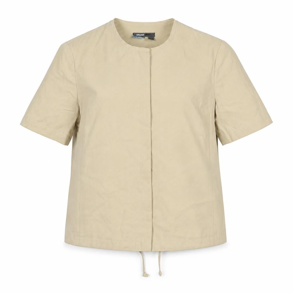 Episode Womens Beige Jacket Size 8 Button