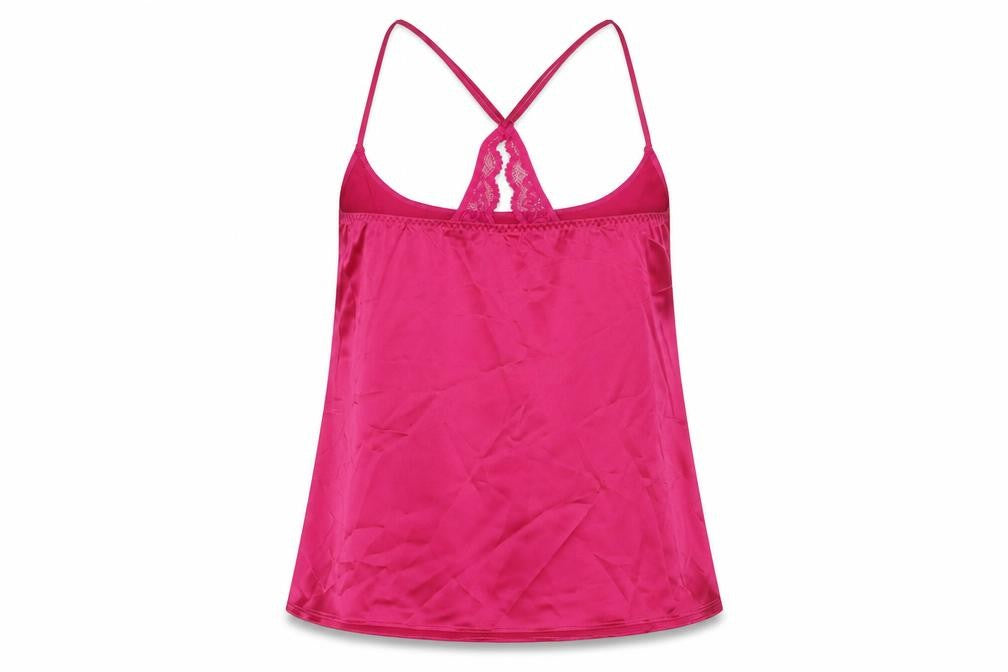 Marks & Spencer Womens Pink Polyester Camisole Tank Size M Round Neck