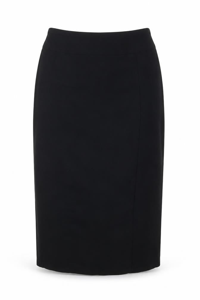 Marks & Spencer Womens Black Polyester Straight & Pencil Skirt Size 8 Zip