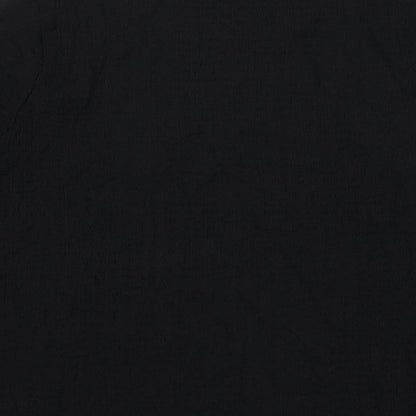 Marks & Spencer Womens Black Polyester Basic Blouse Size 14 Round Neck