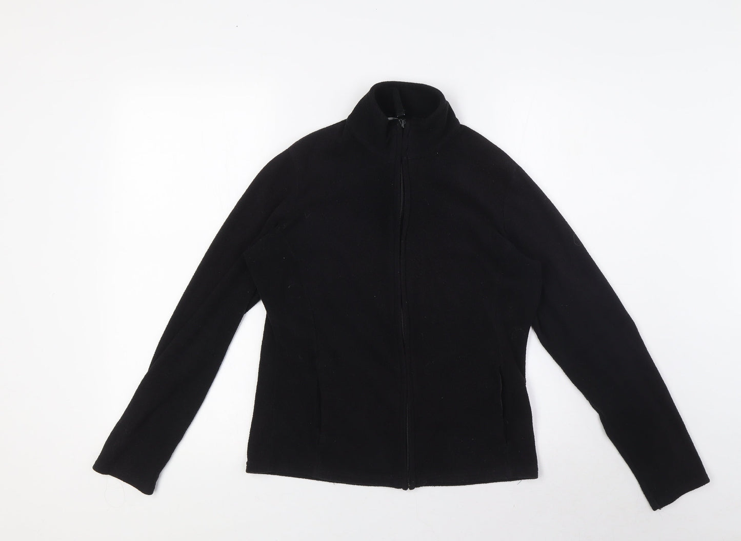 Marks and Spencer Womens Black Jacket Coatigan Size 8 Zip