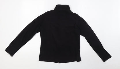 Marks & Spencer Womens Black Jacket Coatigan Size 8 Zip