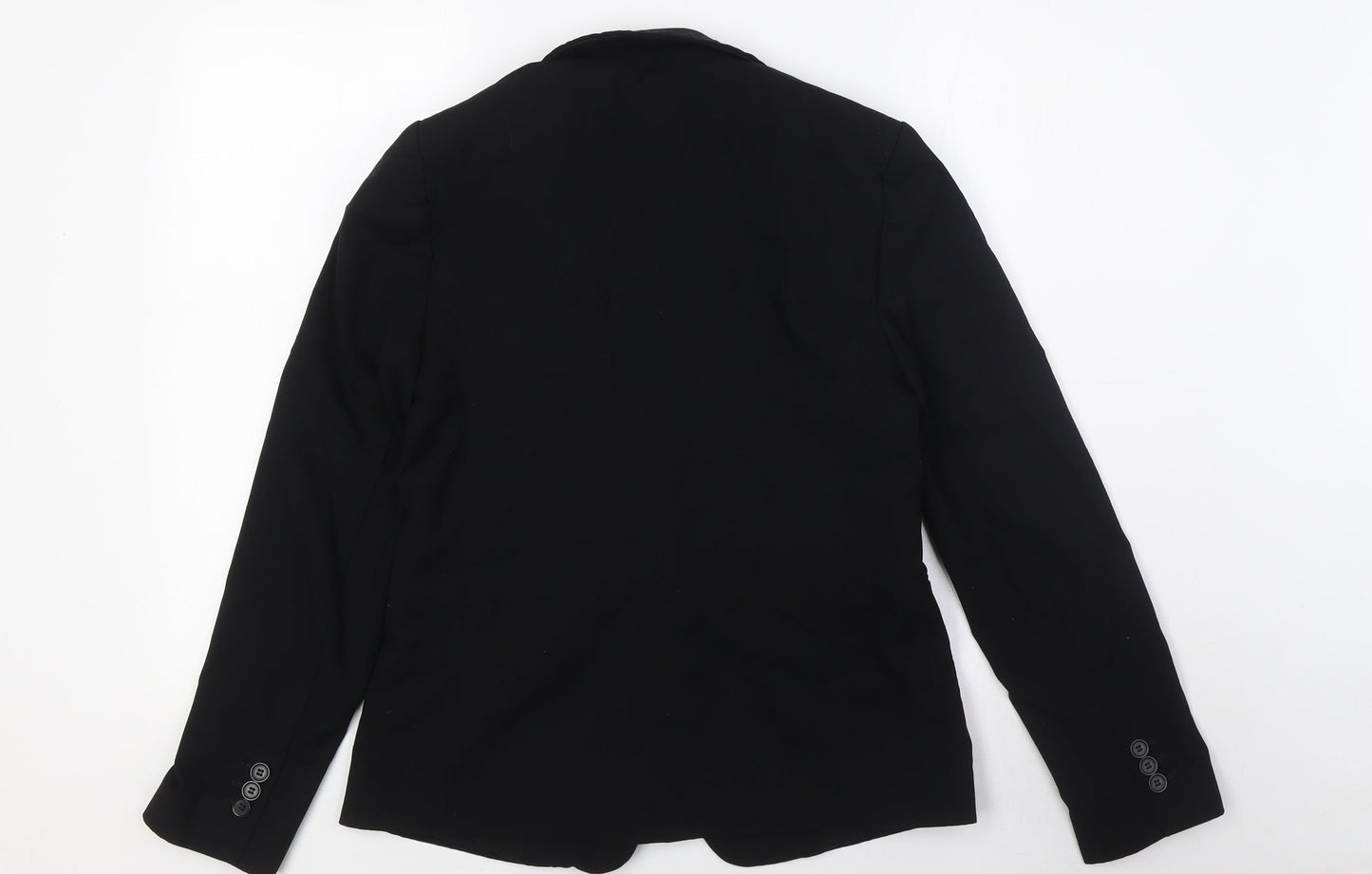 Marks and Spencer Womens Black Jacket Size 8 Button
