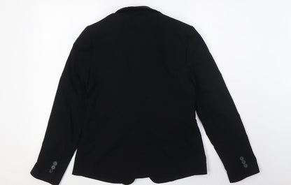 Marks & Spencer Womens Black Jacket Size 8 Button