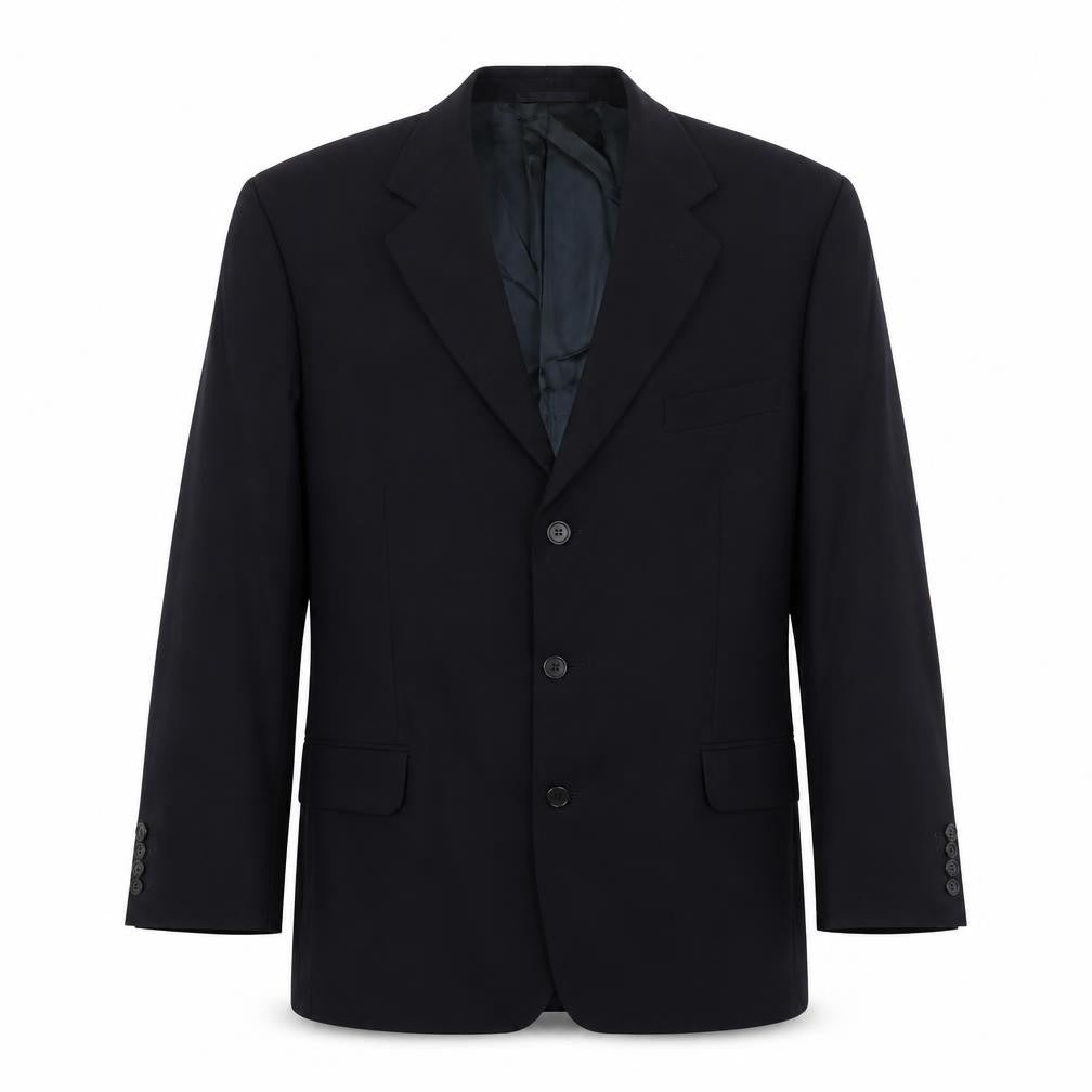 Jaguar Mens Blue Wool Jacket Suit Jacket Size 50 Regular