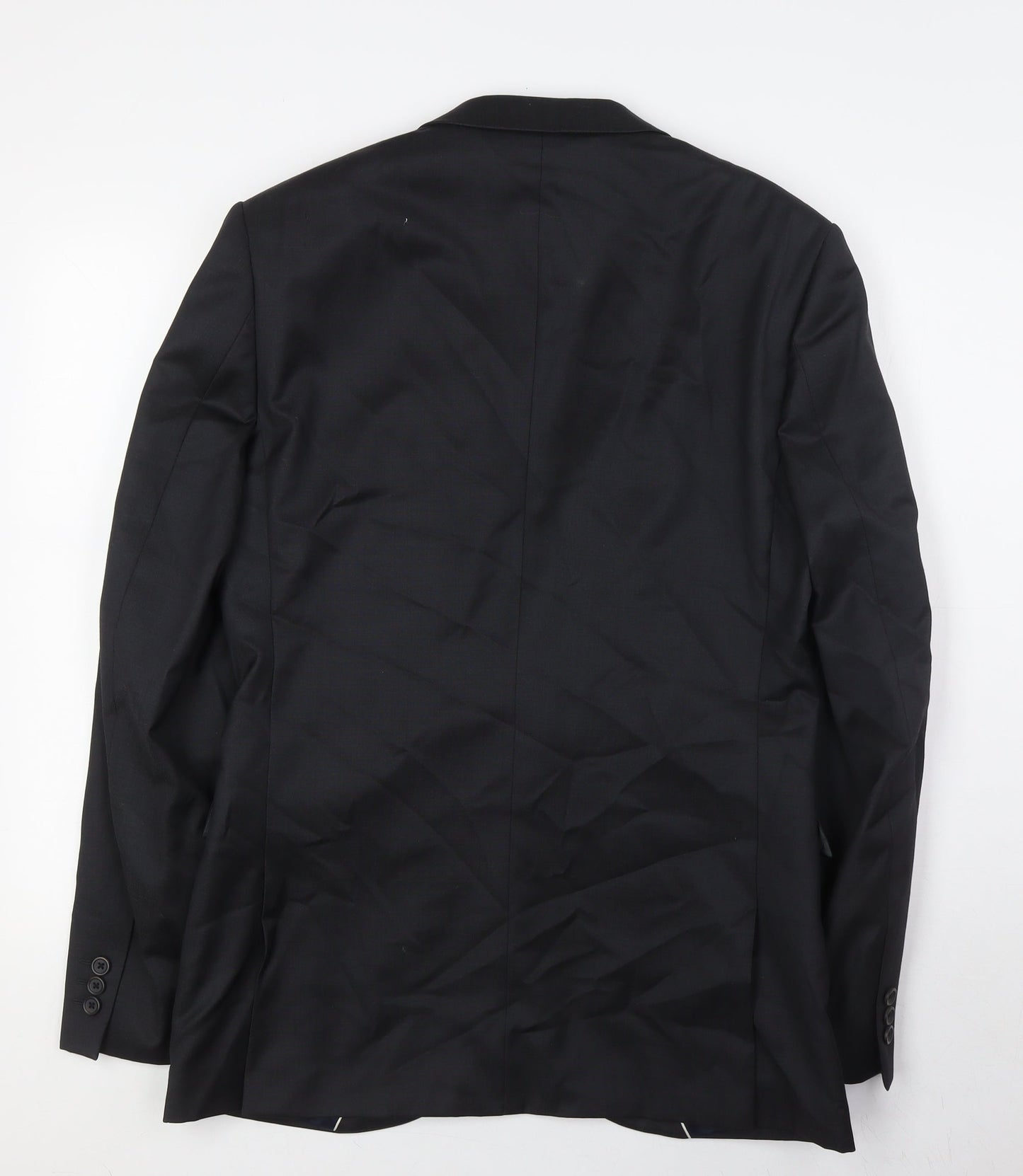 Read Mens Black Wool Jacket Suit Jacket Size 38 Regular