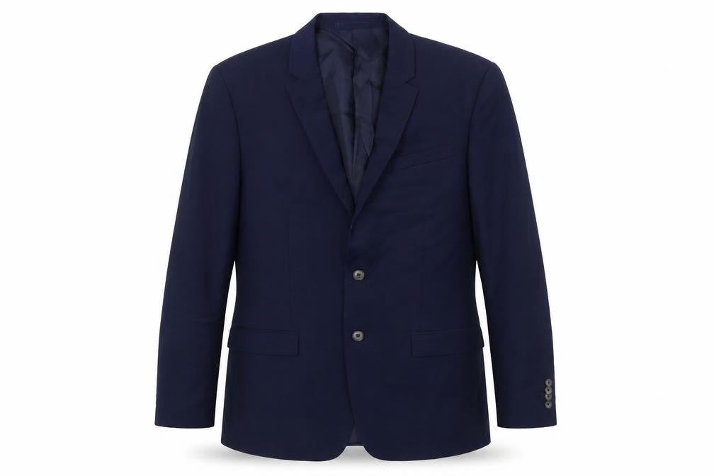 River Island Mens Blue Polyester Jacket Suit Jacket Size 44 Regular