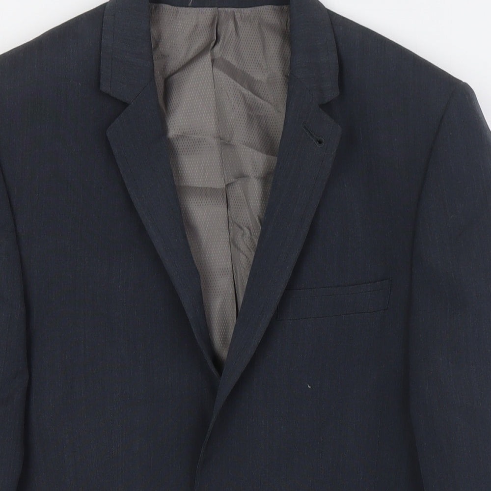 NEXT Mens Grey Wool Jacket Suit Jacket Size 34 Regular
