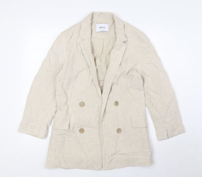 Stradivarius Womens Beige Jacket Size S - No Closure