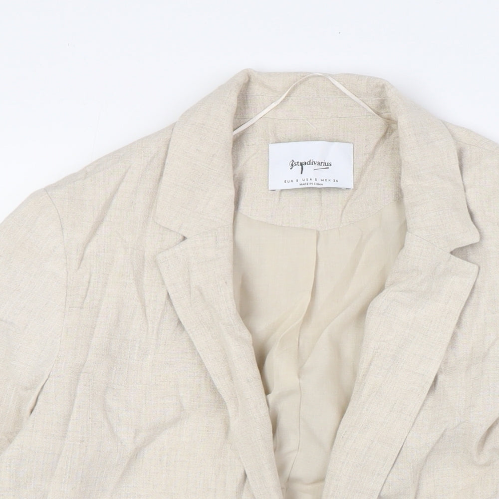 Stradivarius Womens Beige Jacket Size S - No Closure