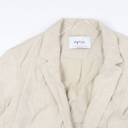 Stradivarius Womens Beige Jacket Size S - No Closure
