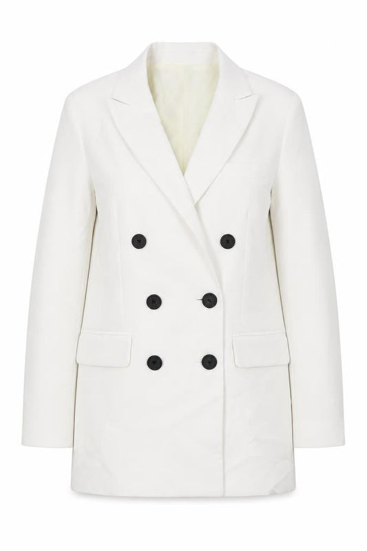Stradivarius Womens Ivory Jacket Blazer Size XS Button