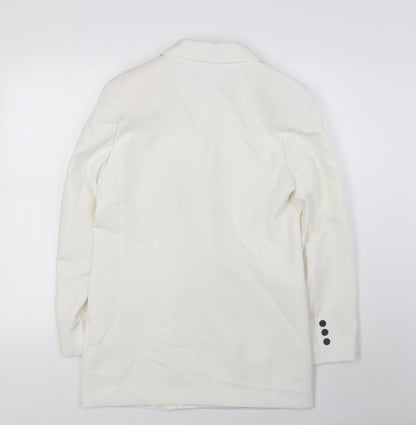 Stradivarius Womens Ivory Jacket Blazer Size XS Button