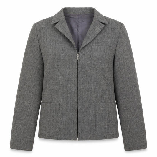 Zara Womens Grey Jacket Size 10 Zip