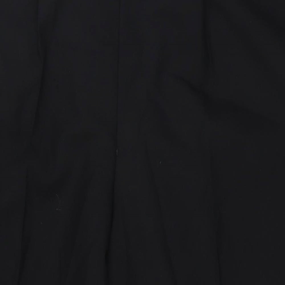 Daniel Grahame Mens Black Polyester Trousers Size 42 in L30 in Regular Zip - Tuxedo