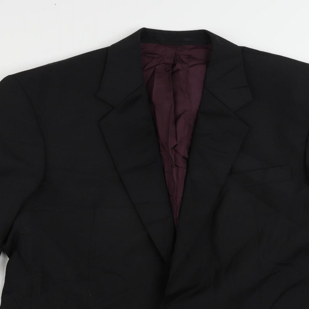 Skopes Mens Black Polyester Tuxedo Suit Jacket Size 42 Regular