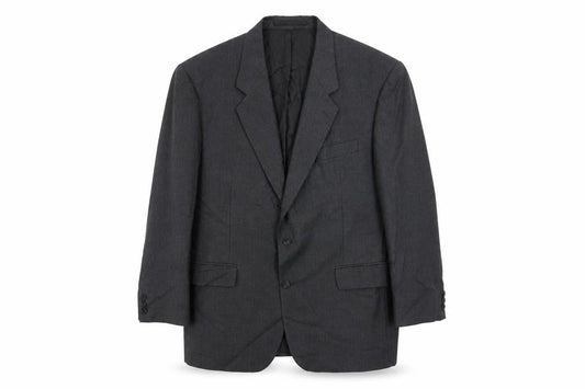 The Label Mens Grey Wool Jacket Suit Jacket Size 44 Regular