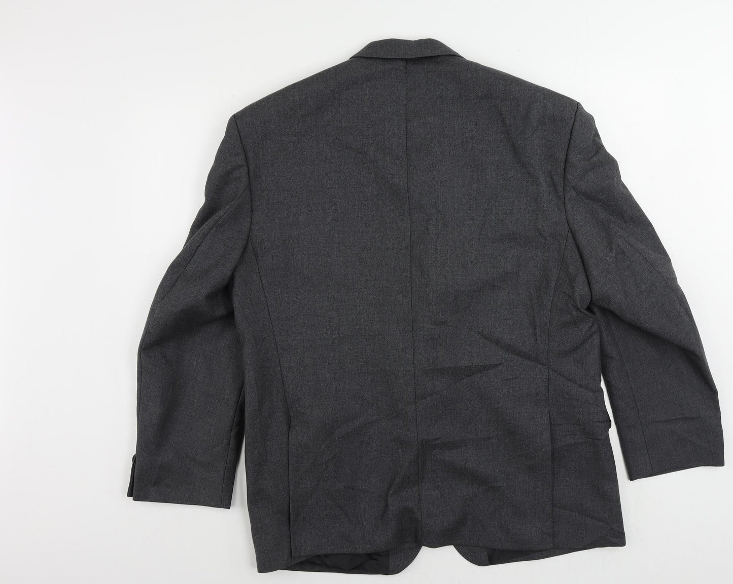 The Label Mens Grey Wool Jacket Suit Jacket Size 44 Regular