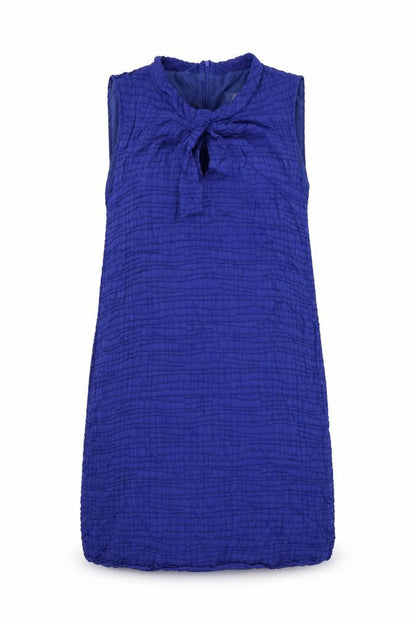 Country Casuals Womens Blue Polyester Shift Size 16 Round Neck Zip - Lined
