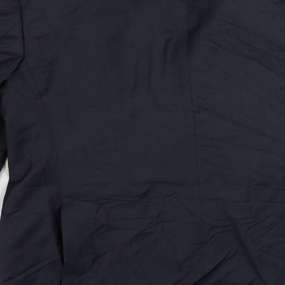 Brand and care label for Autograph men’s blue polyamide jacket suit jacket, size 44, regular