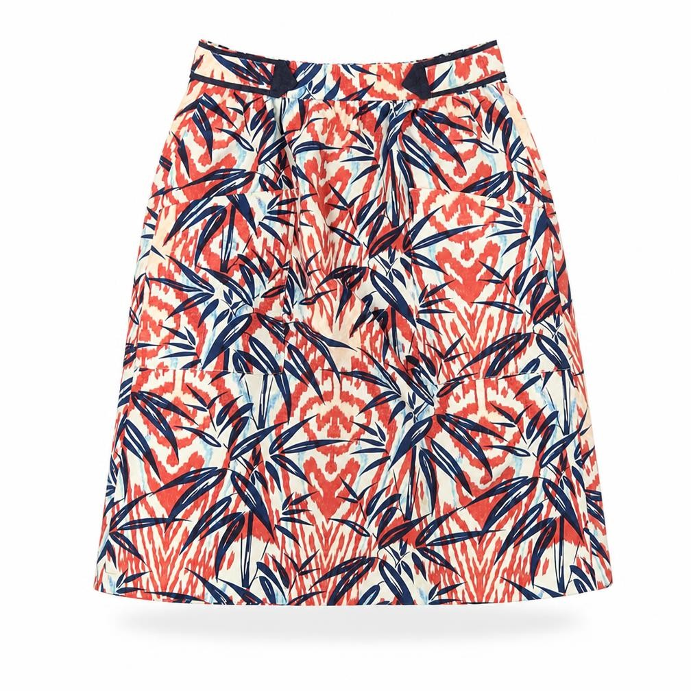 Zara Womens Multicoloured Geometric Polyester A-Line Skirt Size XS