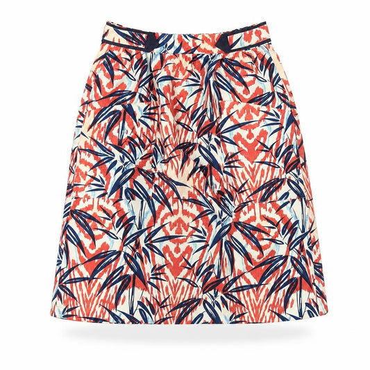 Zara Womens Multicoloured Geometric Polyester A-Line Skirt Size XS