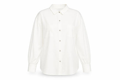 Debenhams Womens Ivory Polyester Basic Button-Up Size 16 Collared