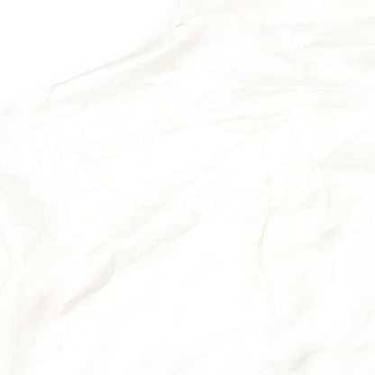 Debenhams Womens Ivory Polyester Basic Button-Up Size 16 Collared