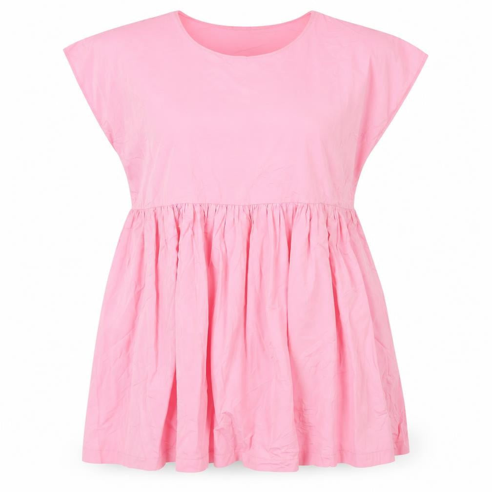 H&M Womens Pink Polyester Trapeze & Swing Size 10 Round Neck Pullover