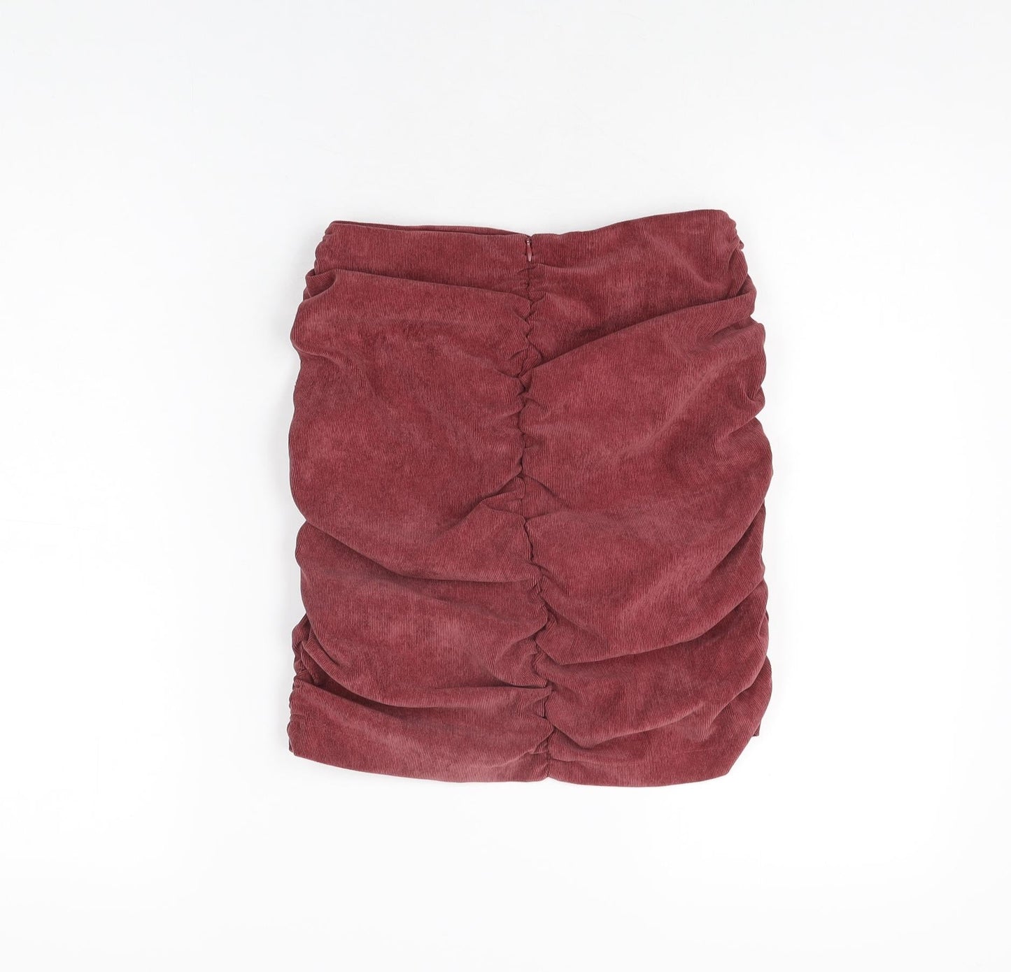 Zara Womens Red Polyester Mini Skirt Size XS Zip