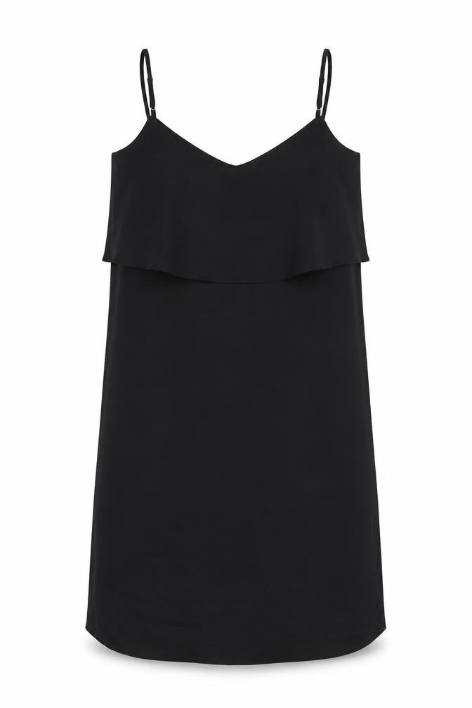 River Island Womens Black Polyester Shift Size 10 V-Neck Pullover