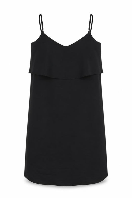 River Island Womens Black Polyester Shift Size 10 V-Neck Pullover