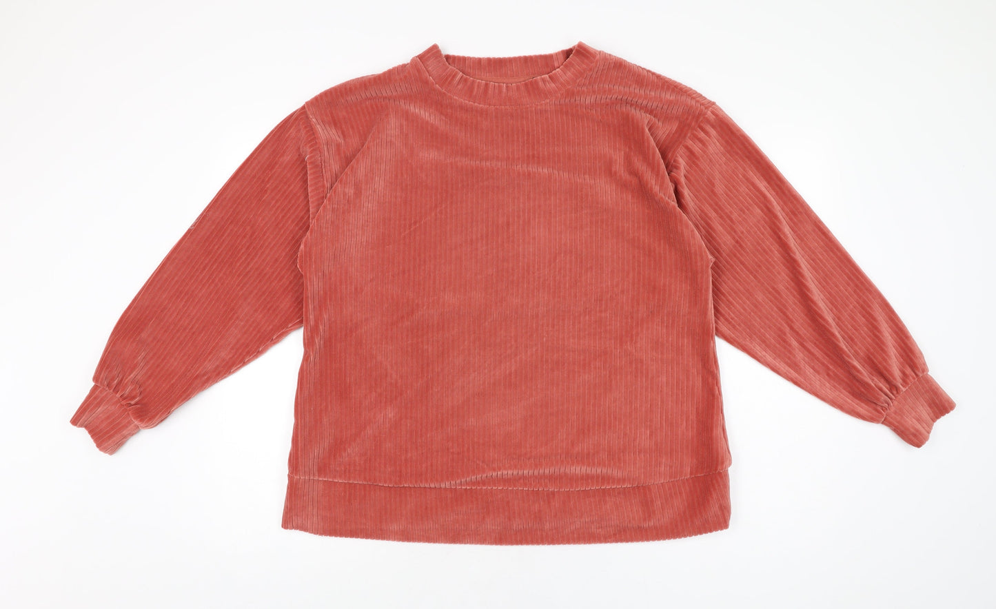 ASOS Womens Pink Polyester Basic T-Shirt Size 12 Round Neck