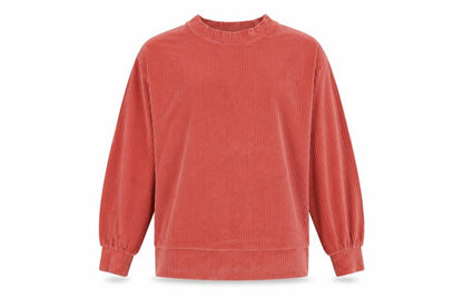 Front view of ASOS women’s pink polyester basic t-shirt, size UK 12, round neck