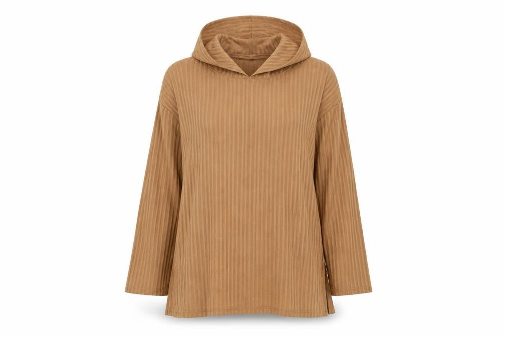 H&M Womens Brown Polyester Pullover Hoodie Size S Pullover