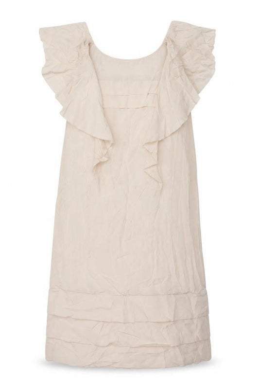 Briger St Mikkelsen Womens Beige Polyester Trapeze & Swing Size 8 Round Neck Pullover