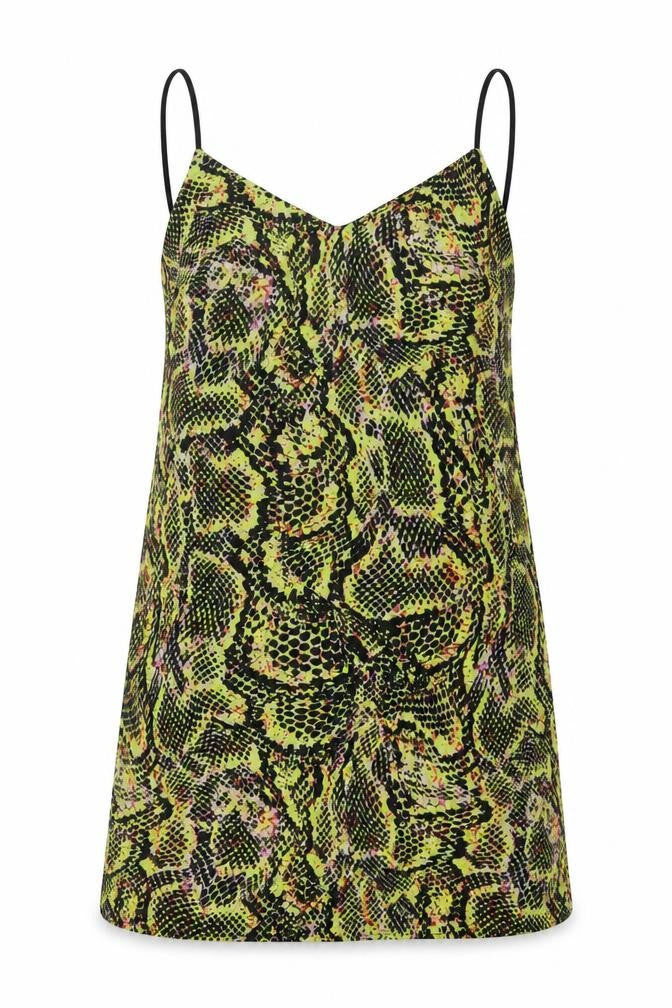 COLLUSION Womens Multicoloured Animal Print Polyester Mini Size 12 V-Neck Pullover