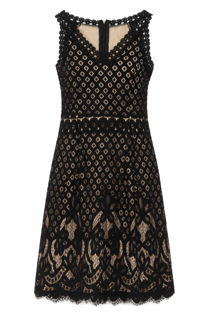 Stella Womens Black Nylon A-Line Size 10 V-Neck Zip