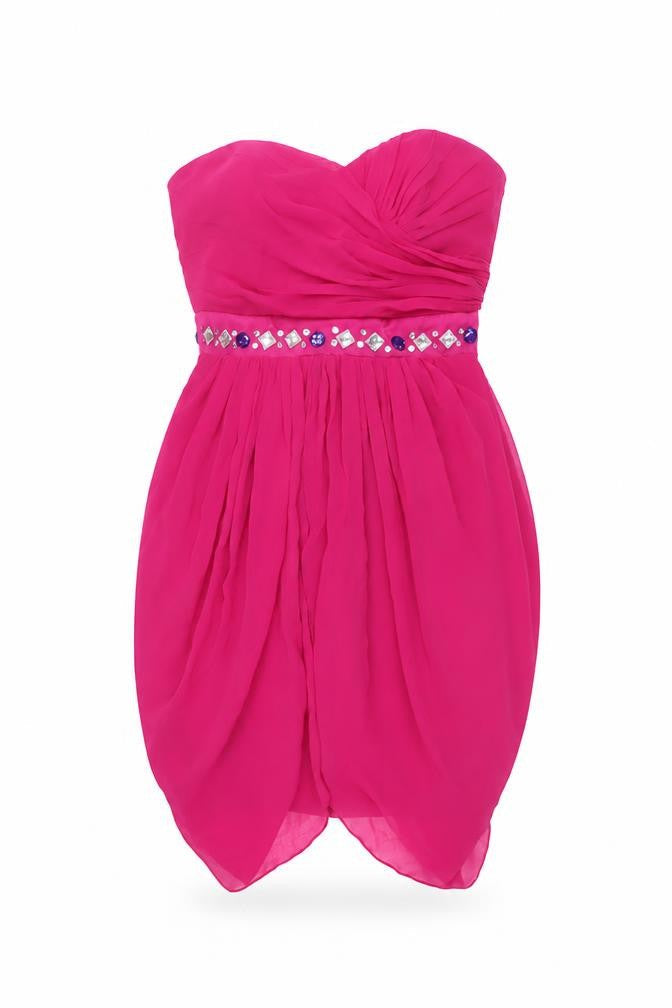 Lipsy Womens Pink Polyester Mini Size 8 Sweetheart Zip