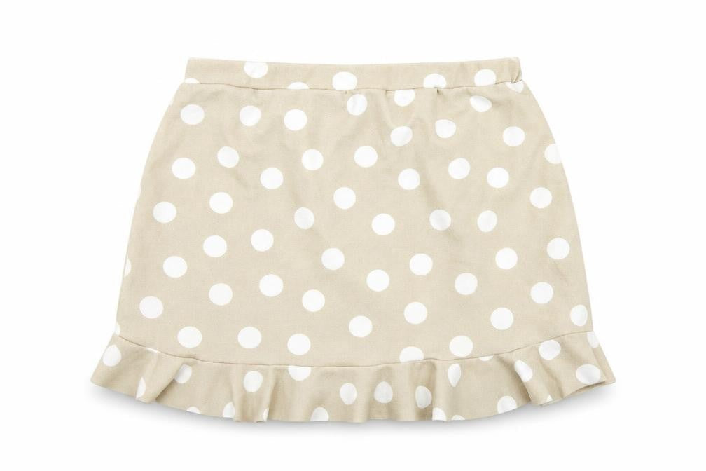 Boohoo Womens Beige Polka Dot Polyester Mini Skirt Size 24