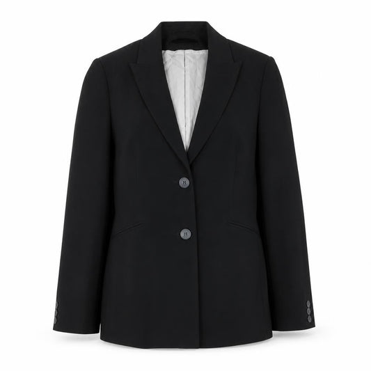 Article Womens Black Polyester Jacket Suit Jacket Size 12
