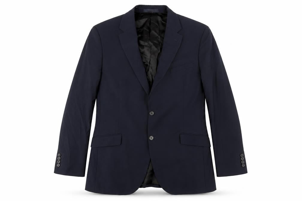 Marks & Spencer Mens Blue Wool Jacket Suit Jacket Size 44 Regular