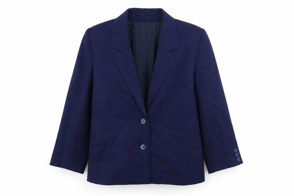 EX Womens Blue Jacket Blazer Size 14 Button