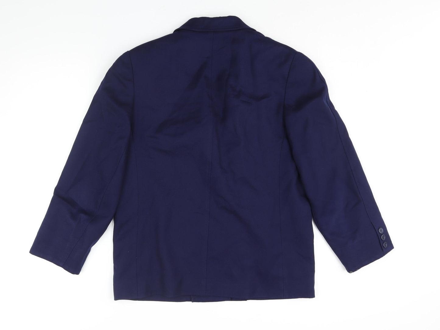 EX Womens Blue Jacket Blazer Size 14 Button