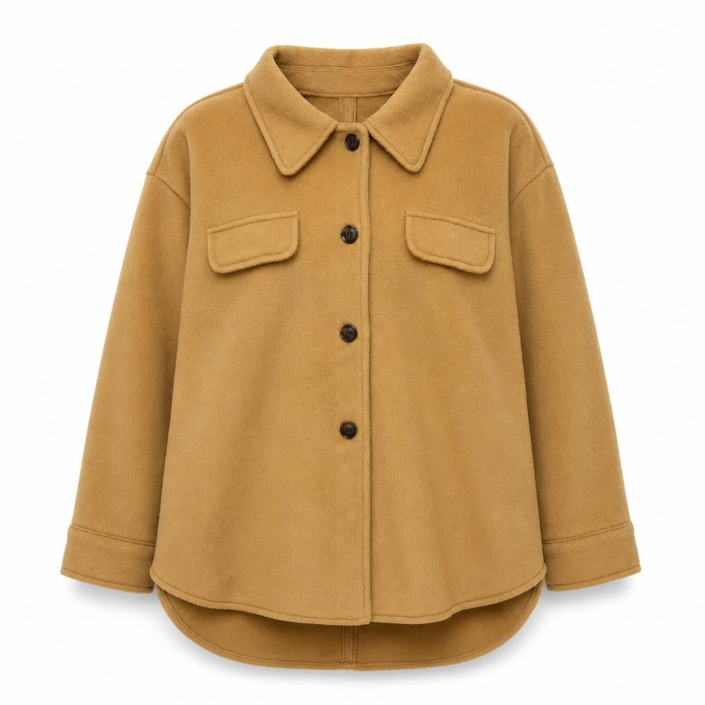 Spreadfashion Womens Brown Jacket Size 2XL Button