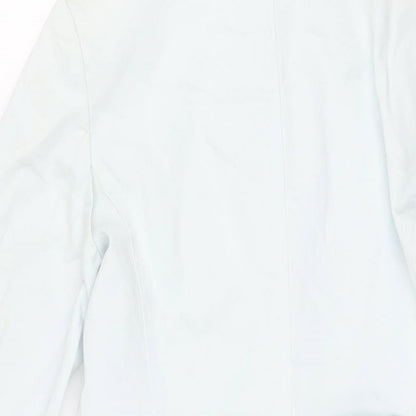 Marks & Spencer Womens Blue Trench Coat Coat Size 12 Button
