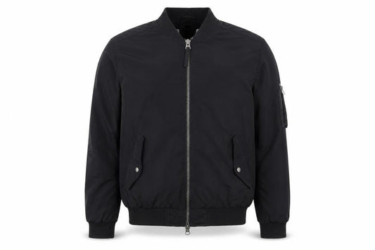 Topman Mens Black Bomber Jacket Jacket Size M Zip