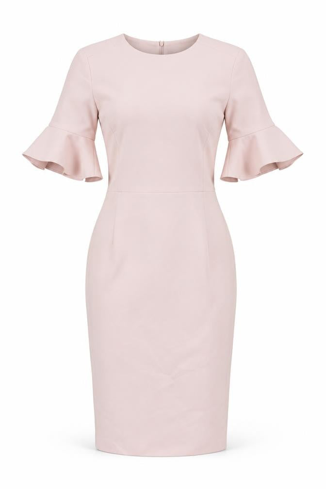 Love Bonito Womens Pink Polyester Bodycon Size 6 Crew Neck Zip